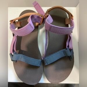 Multi color Tevas Size W9